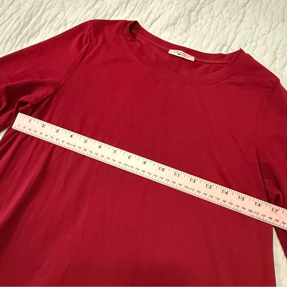 Mountain Mamas Elegant Maroon Tunic Top Women's Medium - Picture 4 of 11